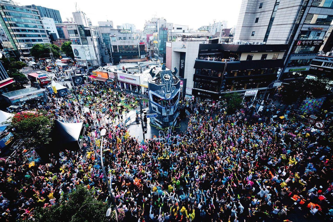 sinchon summer 2025 water gun festival water gun fight